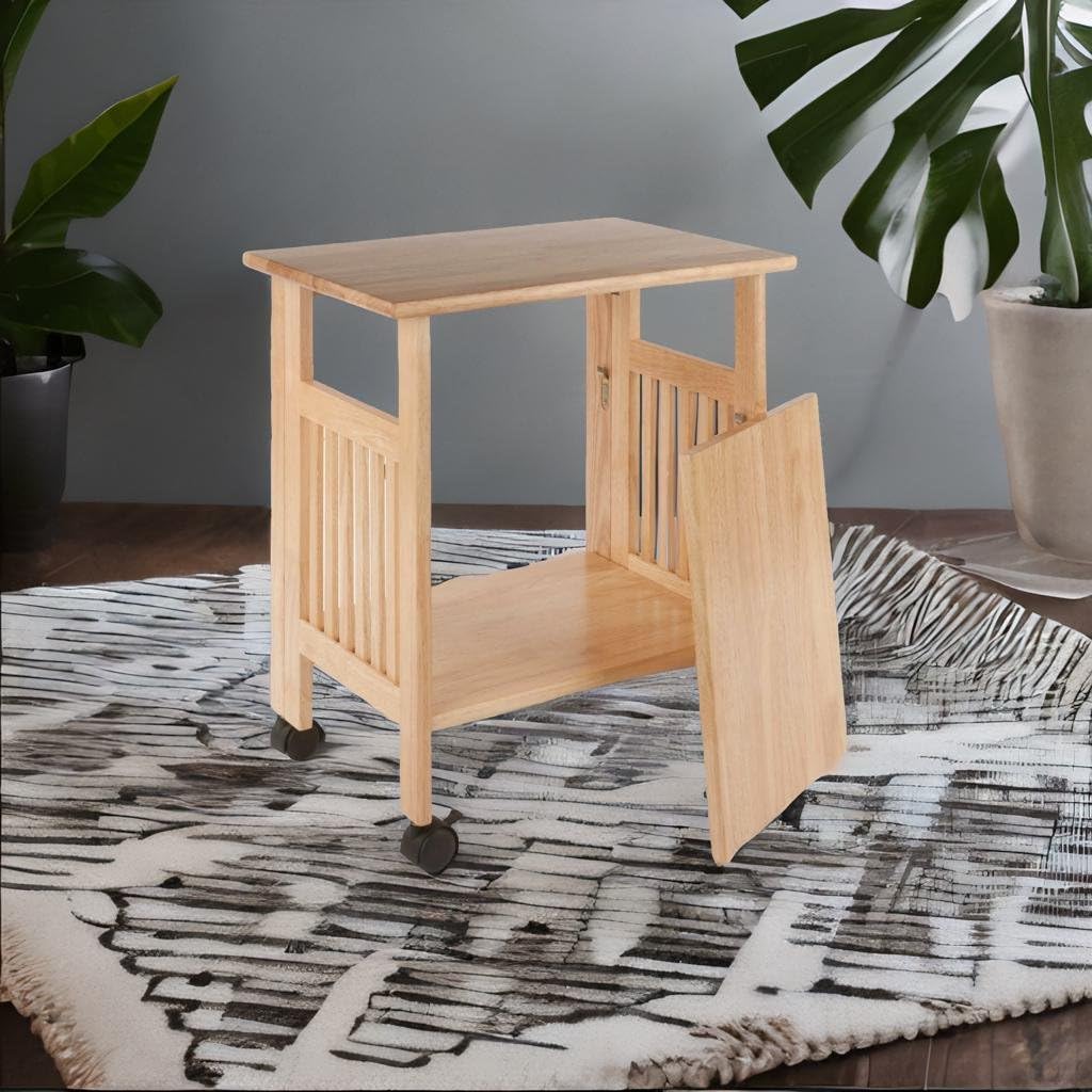 Ergode Wood Burke Home Office Printer Stand | Cottage Style Design | Adjustable Center Shelf | Ample Storage Space | Dark Coffee Finish | 19.84' W x 19.84' D x 31.1' H (81628-VV)