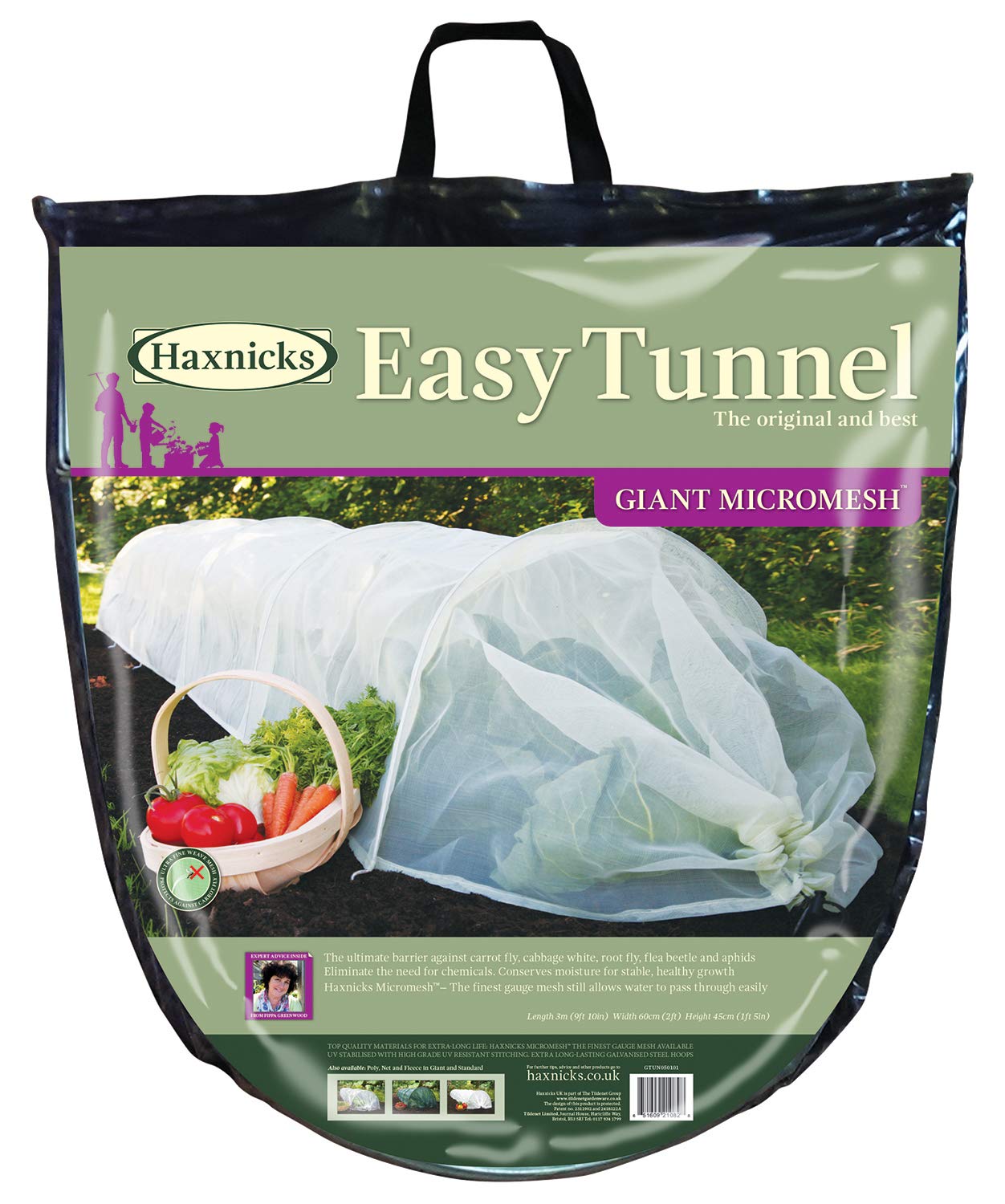 Tierra Garden Haxnicks Giant Easy Micromesh Tunnel, Protect Your Garden & Extend Gardening Season (Giant)