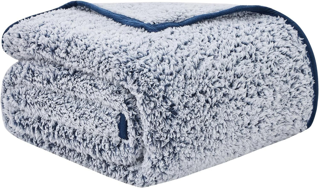Emme Fleece Throw Blankets Sherpa Blanket Ultra Soft Plush Blankets For Couch, Fuzzy Full Size Blanket Microfiber Cozy Blanket F