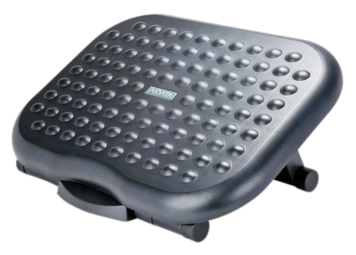 Aidata FR008 Foot Rest, Adjustable, Non-skid, Comfortable, Black