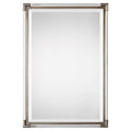 Uttermost Mackai Metallic Silver Leaf 23 x 32 3/4 Wall Mirror