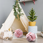 Namalu 2 Pieces Plush Knot Ball Pillows Decorative Round Throw Knotted Pillows Aesthetic Stuffed Pillows For Stress Relieving Be