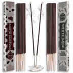 Trumiri Incense Sticks - Combo Pack of 40 Insence-Sticks - 20 Dragons Blood + 20 White Sage - Insenses - Insents - Incents - Ins