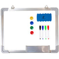 Whiteboard Set - 15 X 12 In Dry Erase Board With 1 Magnetic Dry Eraser, 4 Dry Wipe Markers And 4 Magnets - Small White Board Wal
