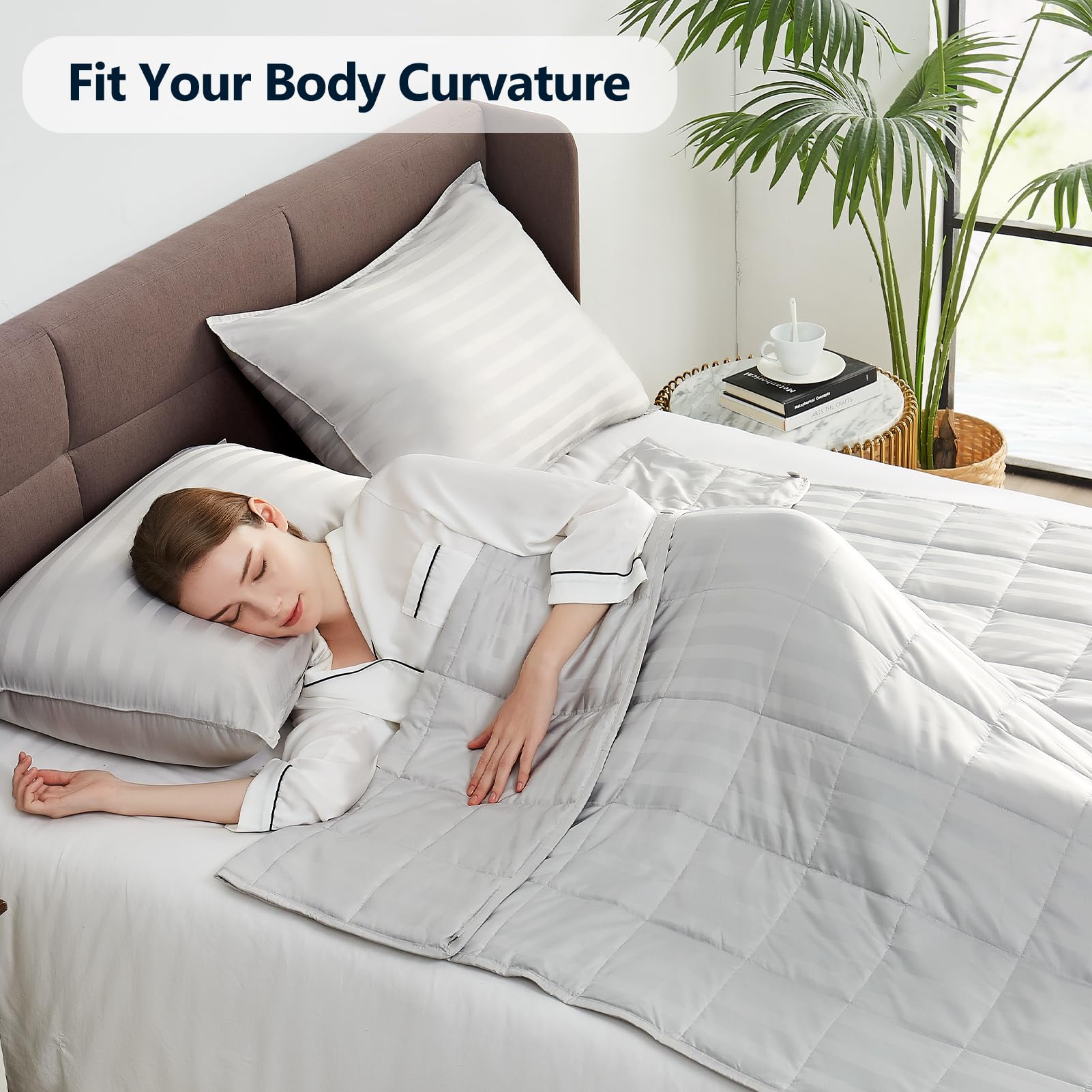 Anfie Weighted Blanket(36''X48'' 3Lbs) Weighted Blanket Cooling Blanket For Sleeping,Throw Size Breathable Blanket With Premium