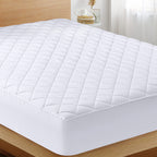 Utopia Bedding Quilted Fitted Mattress Pad (Super Queen), Elastic Fitted Mattress Protector, Mattress Cover Stretches Up To 16 I