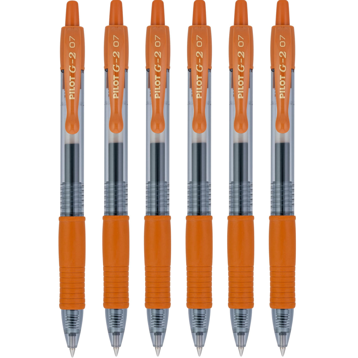 Pilot G2 Premium Refillable & Retractable Rolling Ball Gel Pens, 0.7Mm Fine Point, Caramel, 6-Pack