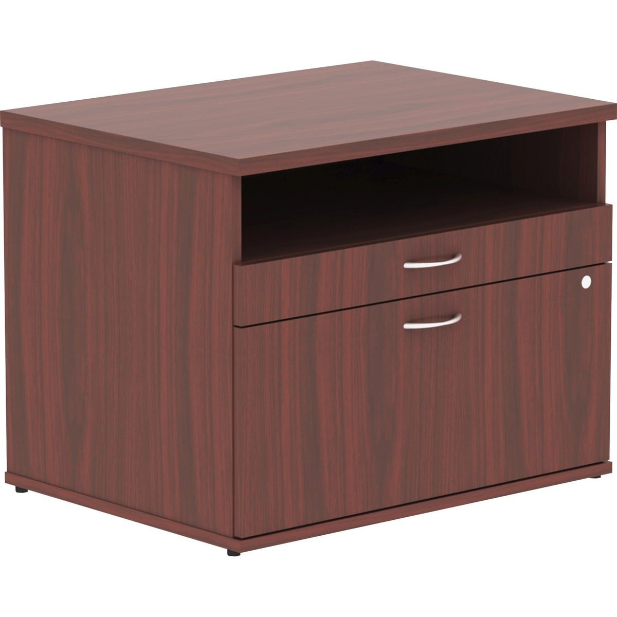 Lorell Relevance Series Mahogany Laminate Office Furniture