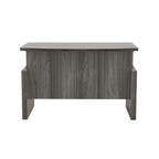 Safco Products ABDH7242LGS Aberdeen­ 72" Bow Front Base Height-Adjustable Desk, Gray Steel Laminate