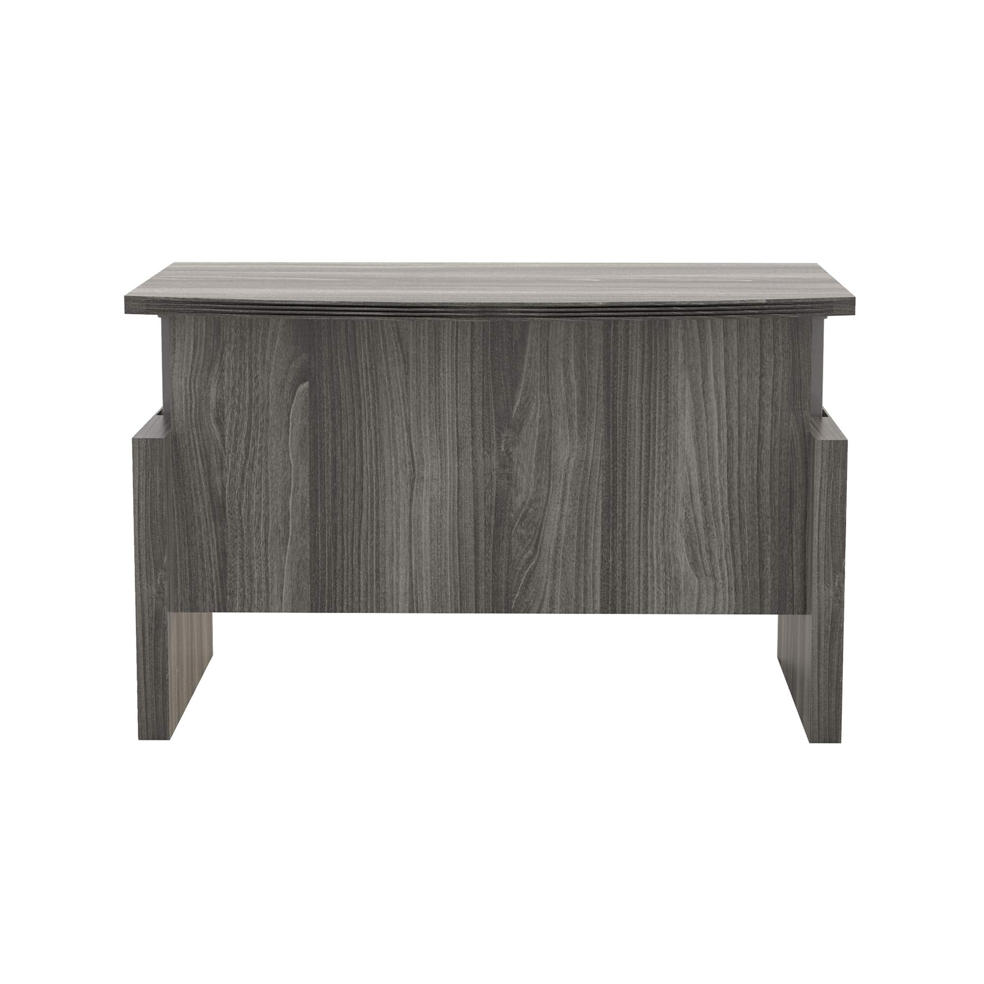Safco Products ABDH7242LGS Aberdeen­ 72" Bow Front Base Height-Adjustable Desk, Gray Steel Laminate