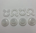 Fresh Ideas Levinsohn Donuts - Blanket Fasteners Prevents Comforters From Shifting Inside Duvet Cover Bedding Accessories, 4-Pac