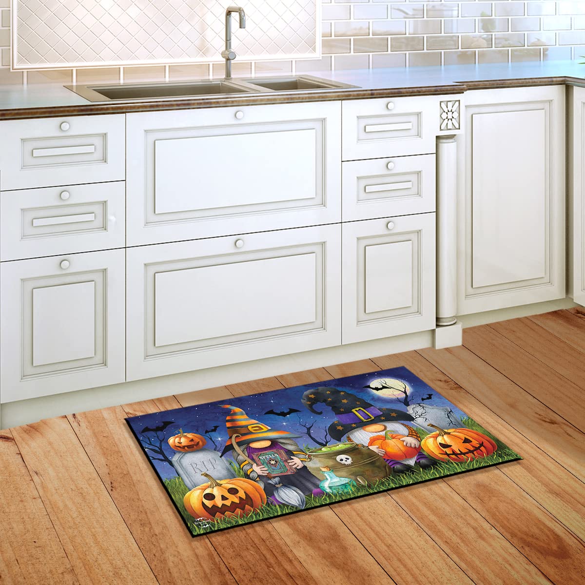 Briarwood Lane Halloween Gnomes Doormat Spooky Humor 30' X 18'