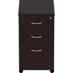 Lorell, Llr18218, Essentials Espresso Laminate Pedestal, 1 Each