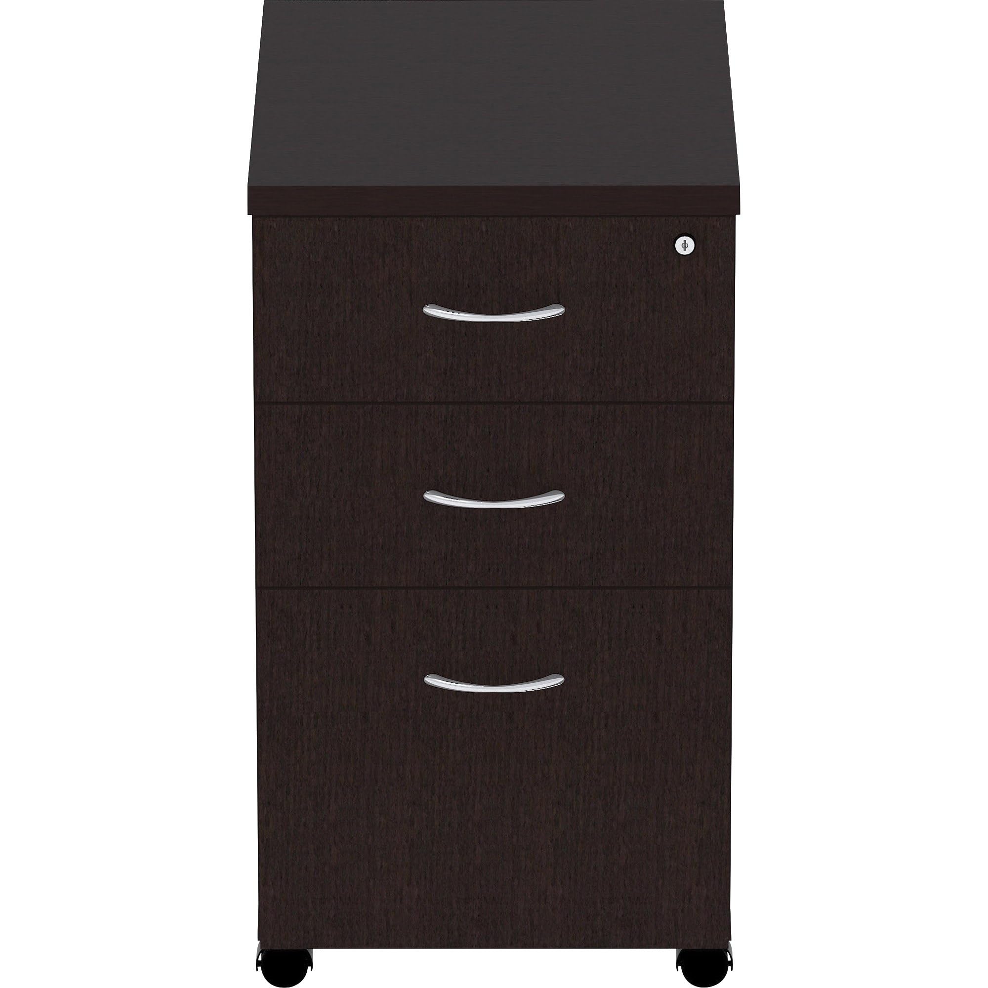 Lorell, Llr18218, Essentials Espresso Laminate Pedestal, 1 Each