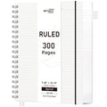 Rettacy Spiral Notebook, B5 College Ruled Notebook With 300 Pages, 7.4'    10', Medium Size, Notebook Journal For School, Work