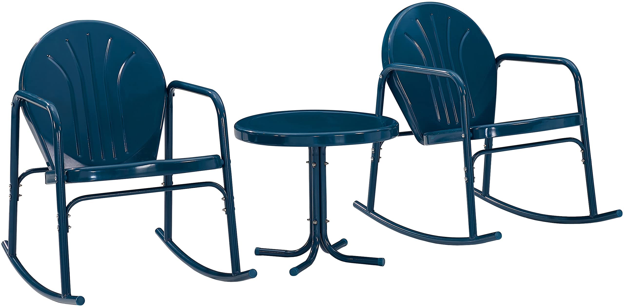 Crosley Furniture Griffith 3-Piece Outdoor Rocking Chair And Side Table Set