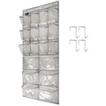 Tidymaster 1 Pack Extra Large Hanging Crystal Clear Over Door Shoe Organizers,Closet Shoe Organizer Shoe Rack Organizer Shoe Sto
