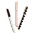 U Brands Catalina Felt Tip Pens, Set Of 12, Stripes And Dots With Gold Details, Medium (0.7 Mm) Point, Black Ink
