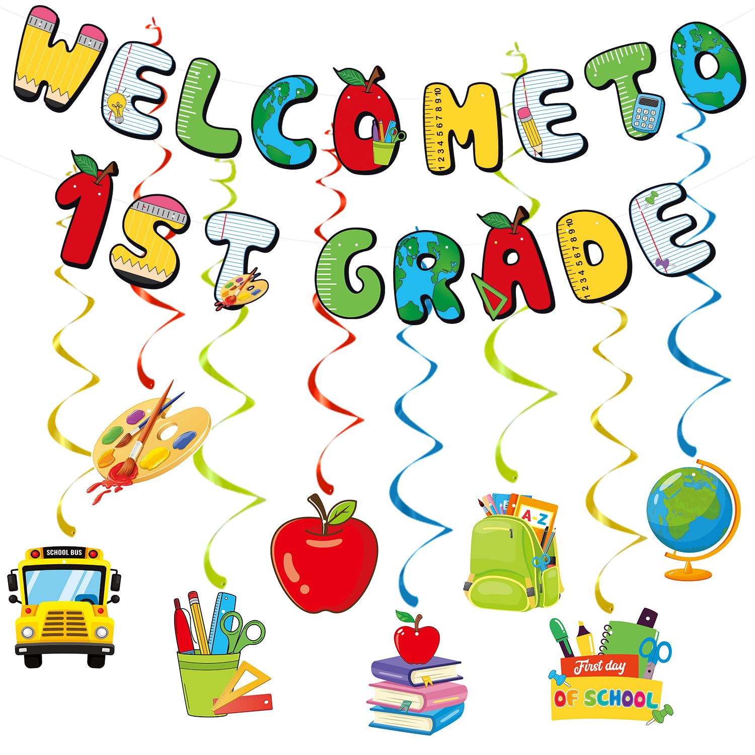 Welcome To 1St Grade Banner, 1St Grade Back To School Banner, 1St Grade Classroom Decorations, Back To School Banner, Welcome Ba