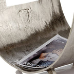 HomeRoots Decor 16.5-inch x 17-inch x 10-inch Raw Silver - Magazine Basket
