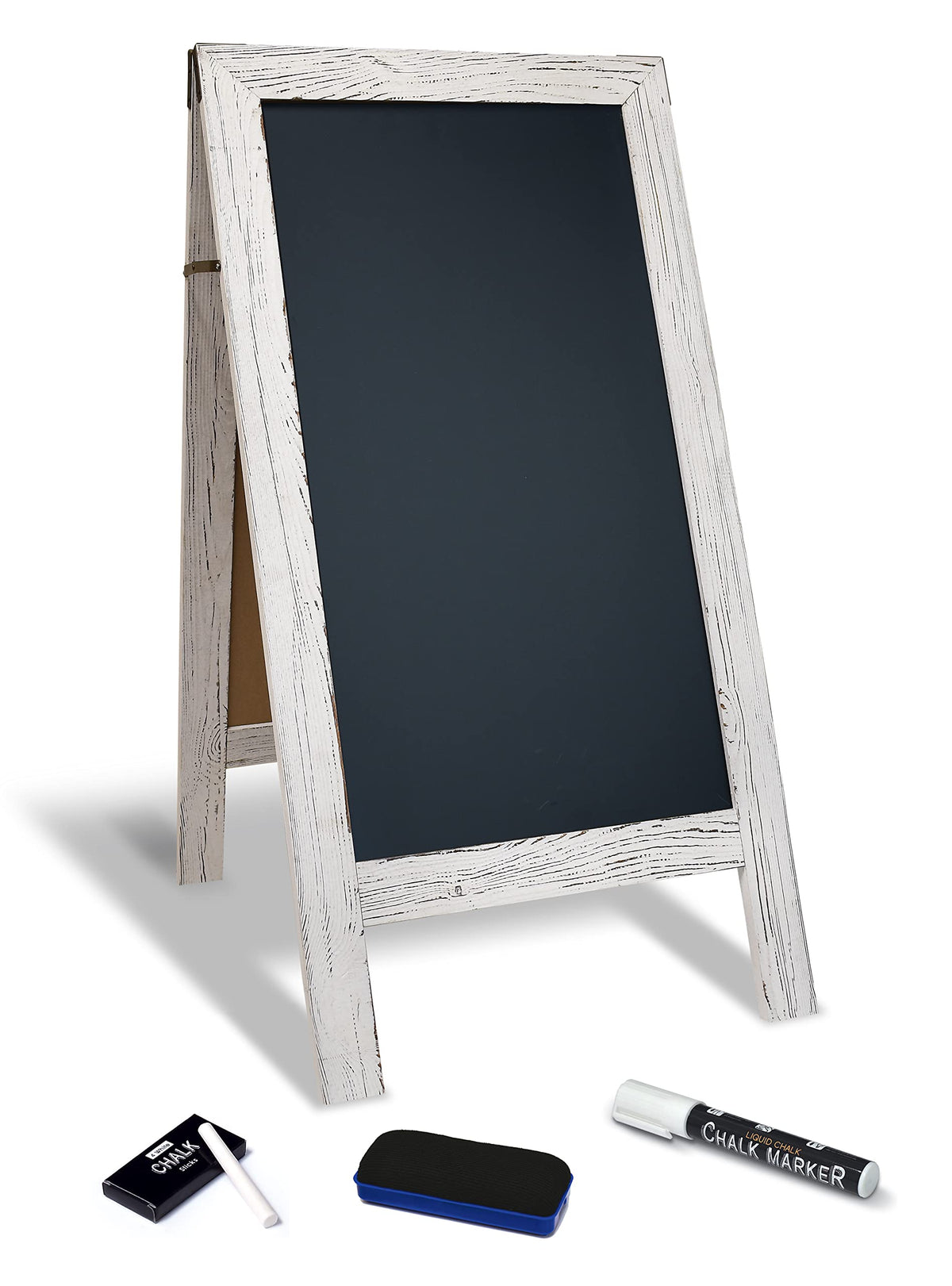 Better Office Products Magnetic A-Frame Chalkboard Sign, Extra Large 20' X 40', Standing Chalkboard Easel, With Chalk Marker +