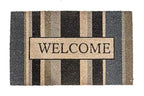 Notrax, Welcome Gray, Vinyl-Backed Natural Coir Doormat, Entry Mat For Indoor Or Outdoor Use, 18'X30', C12 (C12S1830Wg)
