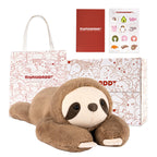 Niuniu Daddy 26' | 5LB Sloth Weighted Stuffed Animals for Adults Kids, Large Brown Sloth Weighted Lap Animal Plush Toy, Giant B