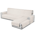 Taococo 100% Waterproof Sectional Couch Covers L Shaped Sofa Covers 3Pcs Chaise Lounge Cover For Pet Kids, Reversible Couch Cove