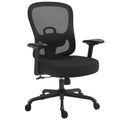 ELABEST Ergonomic Office Chair,Home Desk Chair with Mesh Back,Adjustable Lumbar Support,Built-in Springs Wide Seat,Executive Tas