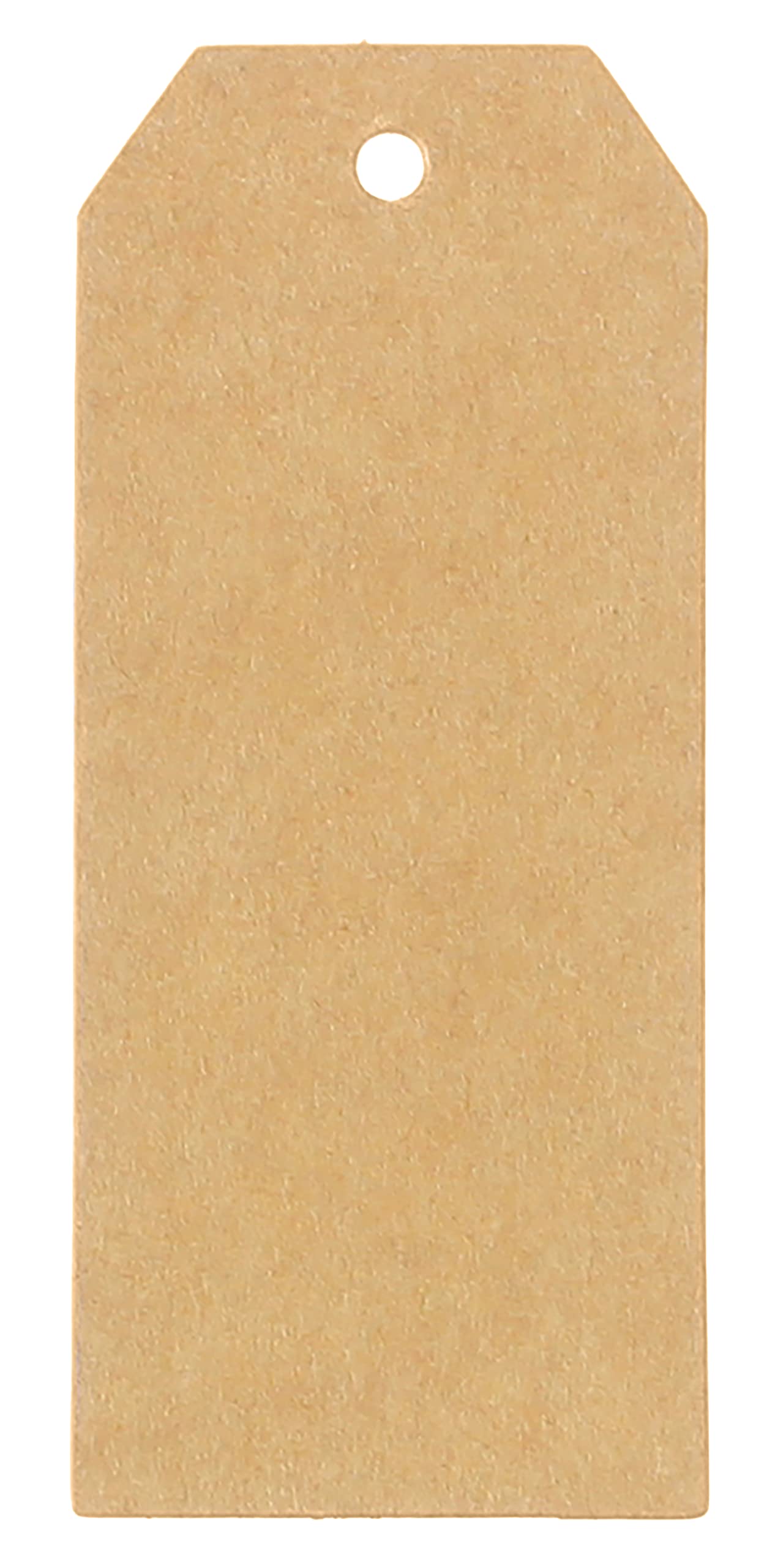Cleverdelights Kraft Price Tags - 3.5' X 1.5' - 100 Pack - Large Gift Tags