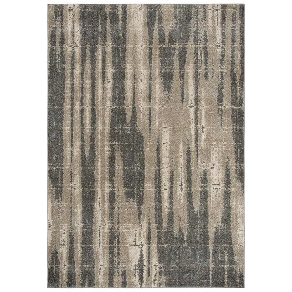 Rizzy Home Alora Decor Venice 3'11" X 5'6" Abstract Beige/Beige/Taupe Power-Loomed Area Rug