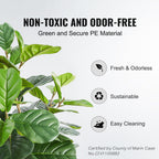 Vevor Artificial Fiddle Leaf Fig Tree, 5 Ft, Secure Pe Material & Anti-Tip Tilt Protection Low-Maintenance Faux Plant, Lifelike