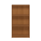 Furinno Basic 3-Tier Bookcase Storage Shelves, Light Cherry