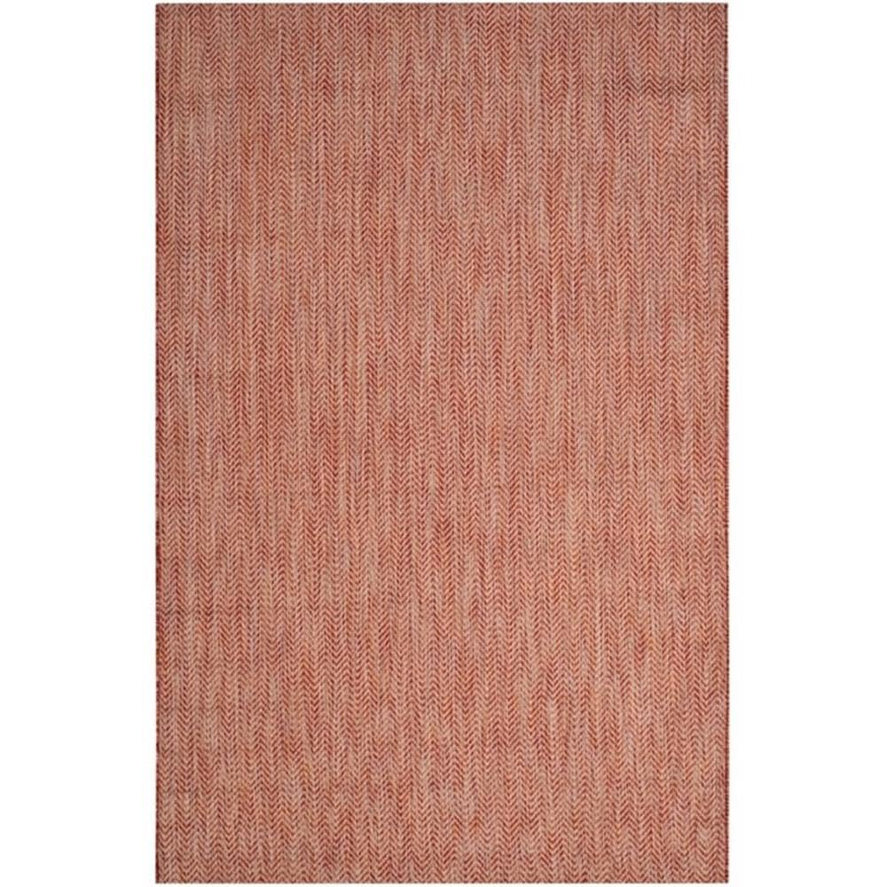 Safavieh Courtyard Collection Area Rug - 9' X 12', Red & Beige, Non-Shedding & Easy Care, Indoor/Outdoor & Washable-Ideal For Pa