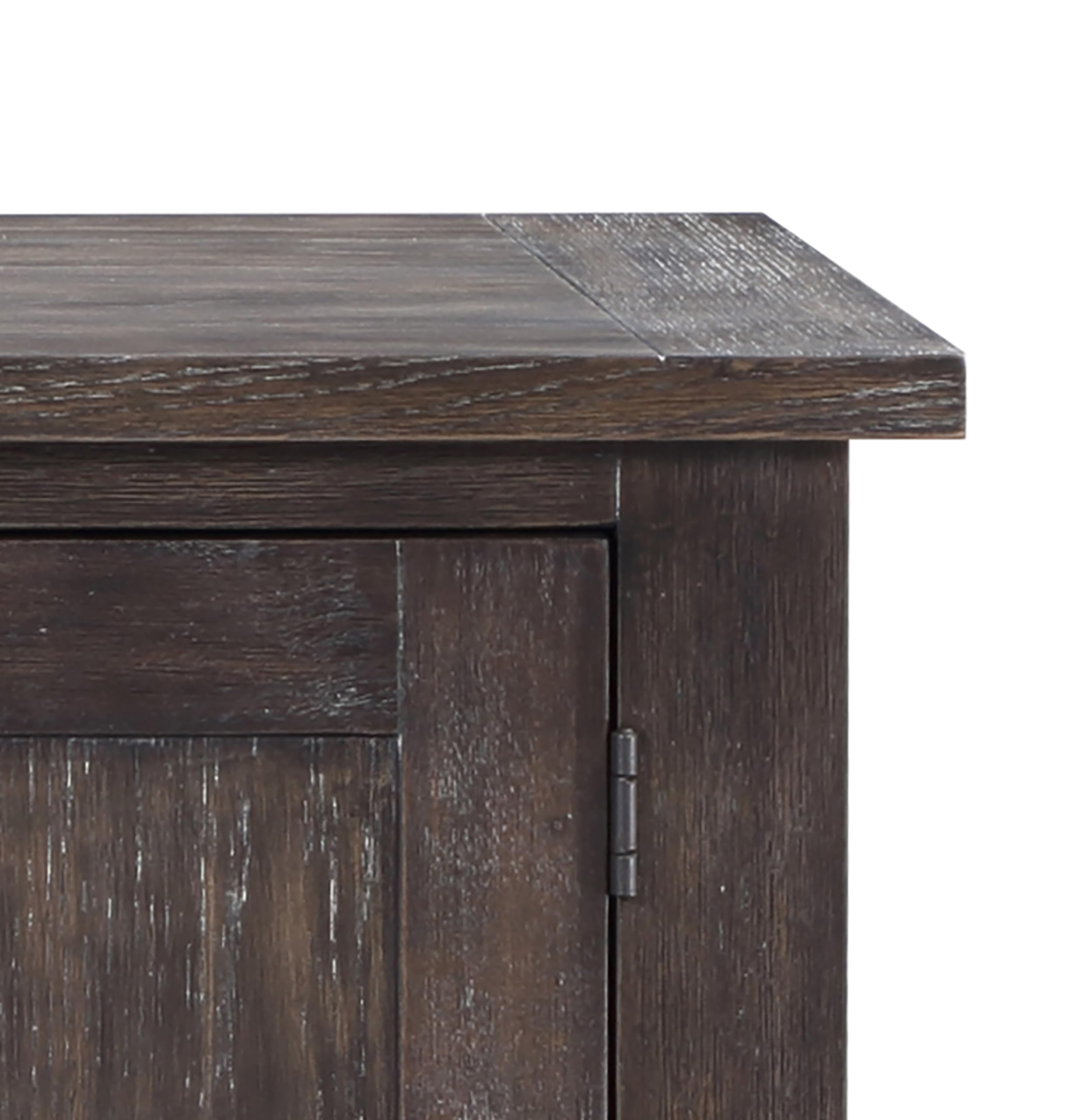 Steve Silver Dining Ample Storage, Elegant Design, Dusty Espresso Finish, Hutchins Collection, Satin Nickel Hardware Server