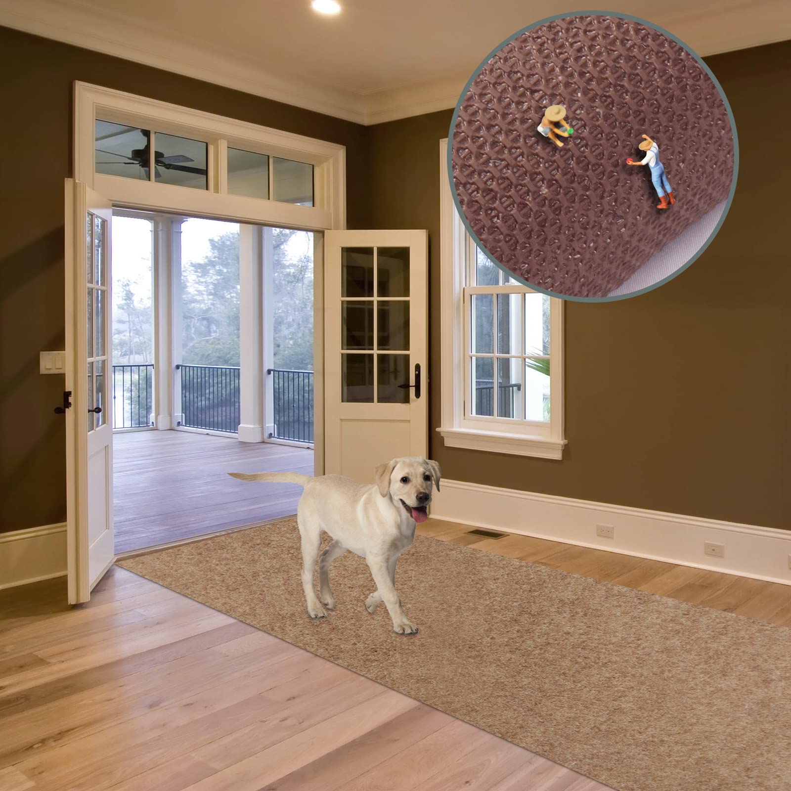 Custom Size Runner Rug 2 Ft X 37 Ft, Zgr 2-82Ft Carpet Runners Hallway Entryway Kitchen Garage Laundry Room Area Rugs With Non-S