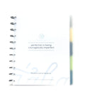 Talia Discbound Notebooks, Planner, Customizable, (Yclear W/Silver Discs, Letter (8.5In X 11In))