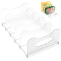 Freezer Organizer,12 Visible Fridge Organizer Rack with Removable Dividers