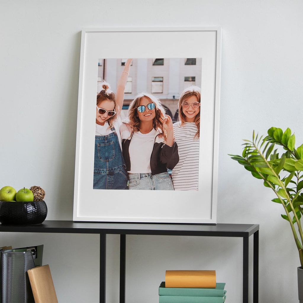 Beyond Your Thoughts 16''X20'' With Matted For 11''X14'' Wood + Glass (Hang/Stand) White Picture Photo Frame Photo For Wall Top-