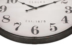 Monarch Specialties I 9024 Clocks, 30' Round, Large Oversized, Wall Clock, Brown, Transitional