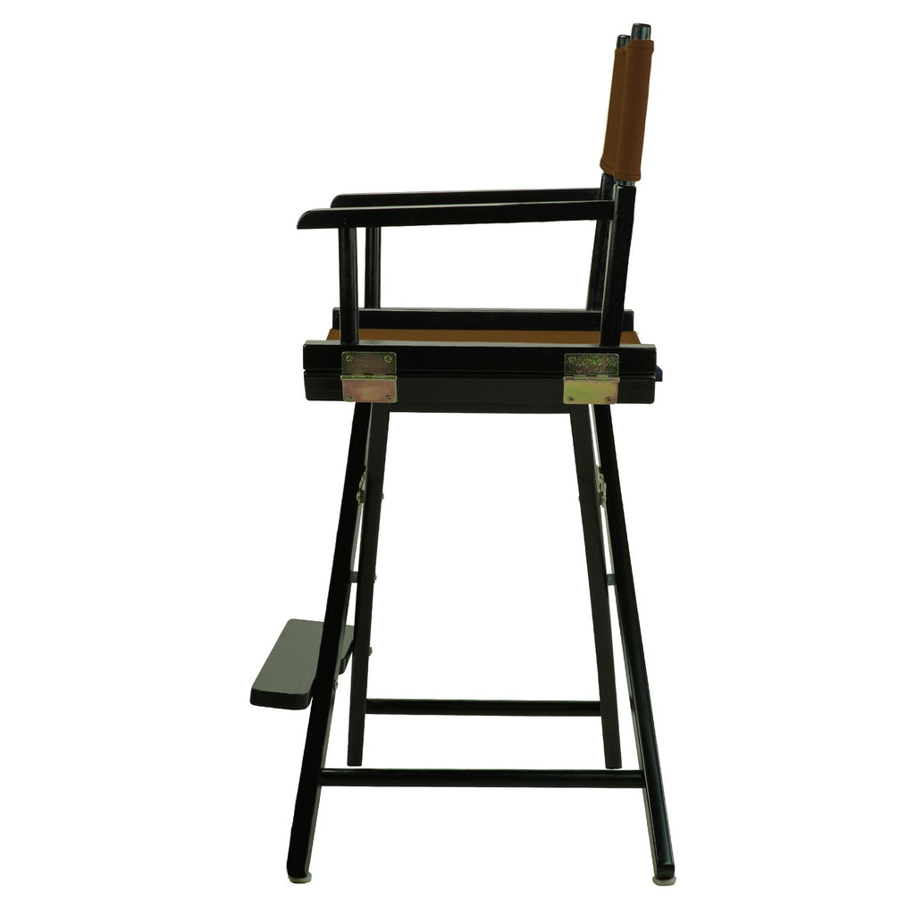 Casual Home 220-02/021-45 Director Chair 24" - Counter Height Blackframe/Brown Canvas