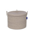 Echueuey 21 x 18 Extra Large storage baskets,Decorative blanket basket with lid for Living room,rope baskets with lid,wicker h