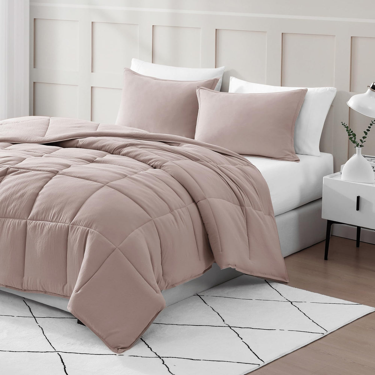 Casa Platino Queen Size Bed In A Bag Pre-Washed - Ultra Soft & Cozy Brushed Microfiber Queen Size Bedding Set - Comfy Comforter