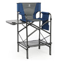 EVER ADVANCED Tall Folding Chair 30.7 Seat Height Directors Chair High Foldable Bar Stool for Makeup Artist Face Painting with S