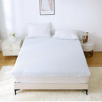 Muxhomo 2 Inch King Size Mattress Topper, 7-Zone Gel Infused Mattress Topper, Egg Crate Foam Mattress, Certipur-Us Certified (76