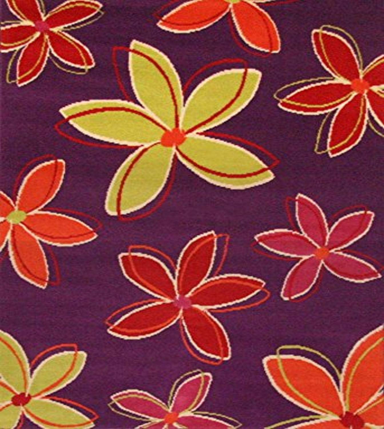 Abacasa Terra Shasta Area Rug, 4' By 6', Purple/Multicolor