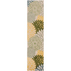 Nourison Aloha Indoor/Outdoor Green Multicolor 2' X 6' Area Rug, Easy Cleaning, Non-Shedding, Bed Room, Living Room, Dining Room, Backyard, Patio, Deck (2X6)