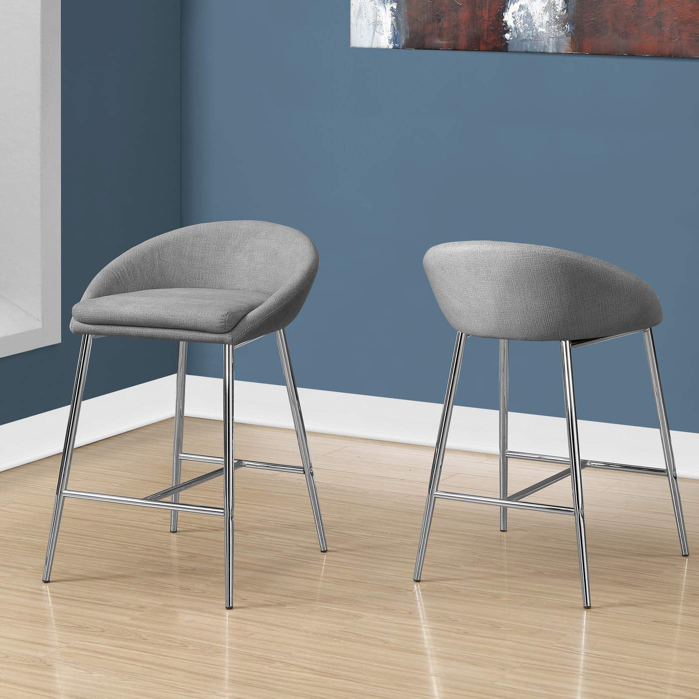 Monarch Specialties I BARSTOOL, Grey