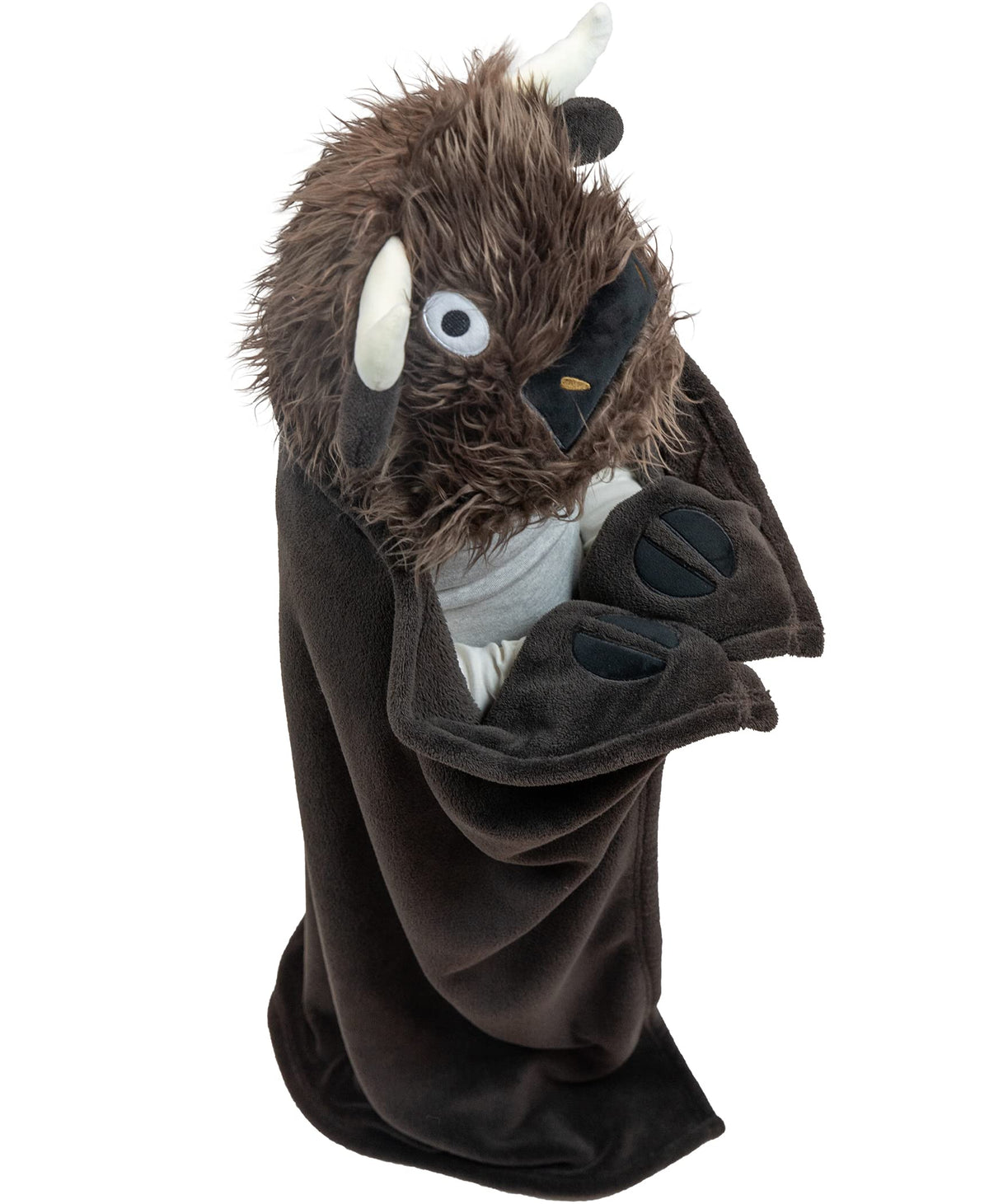 Lazy One Wearable Hooded Blanket For Kids, Animal Hooded Blanket (Buffalo Blanket)