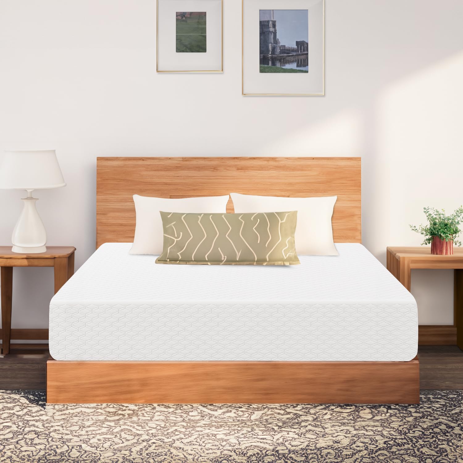 NEO SLEEP 10 Inch Queen Cooling Gel Memory Foam Medium Firm Mattress Cool Sleep Pressure Relief CertiPUR-US Certified Mattress-i